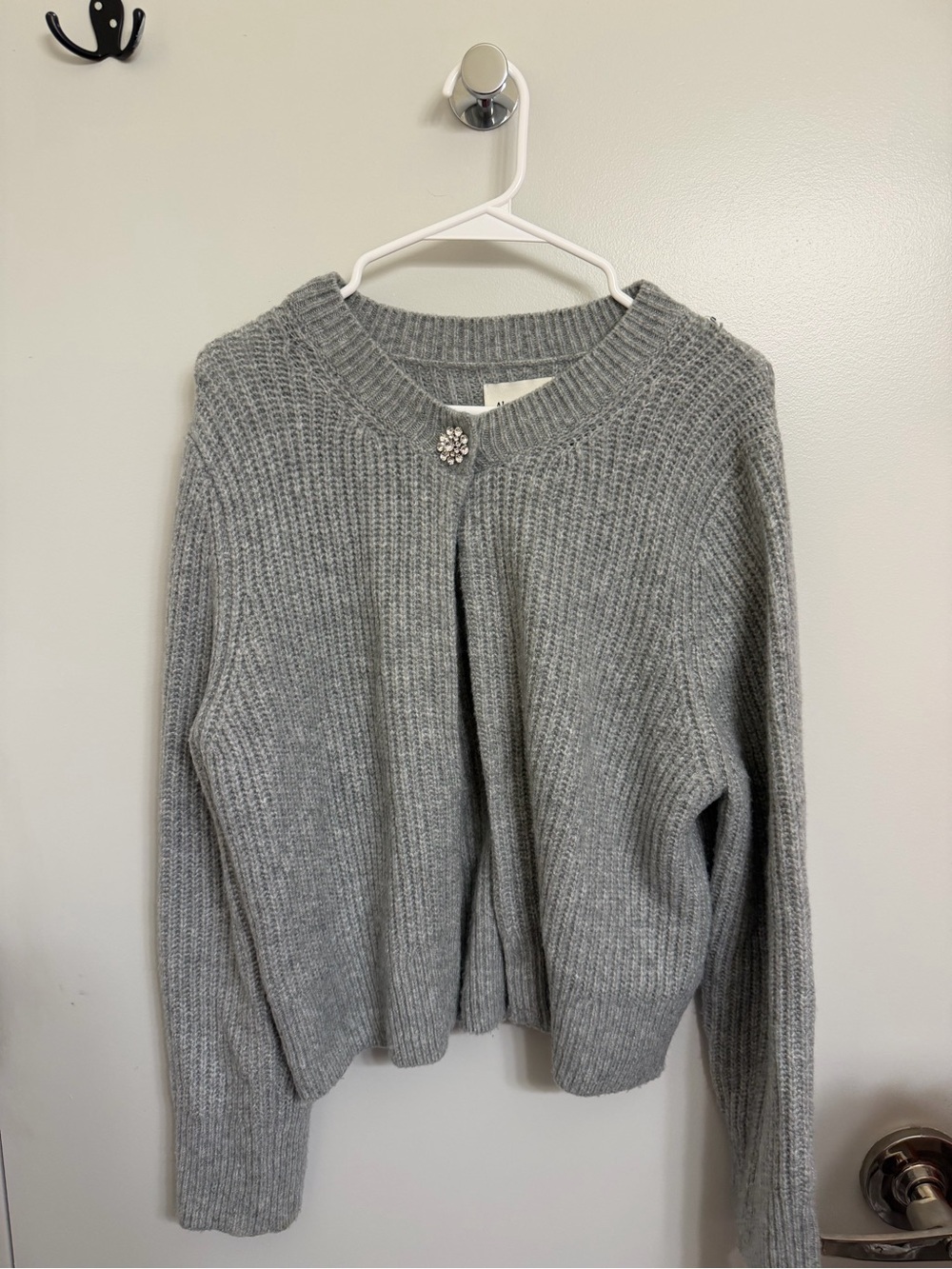 Abercrombie & Fitch Rhinestone Button Cardigan